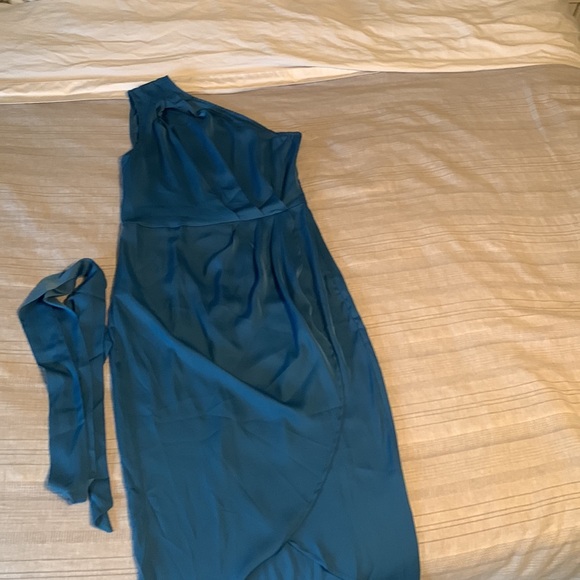 Pretty Garden beautiful size medium cocktail one shoulder wedding guest dress - Picture 6 of 6